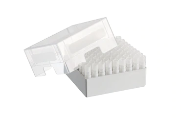 艾本德儲存盒 9 × 9, 可放置 81  個(gè)螺旋蓋（凍存）管， 3   mL，2  件，高 76  mm，3  英寸，聚丙烯材料，可耐受最低 -86  °C，可高溫高壓滅菌，帶蓋子并具有數(shù)字字母標(biāo)識